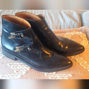 Miista black leather ankle boots 41
